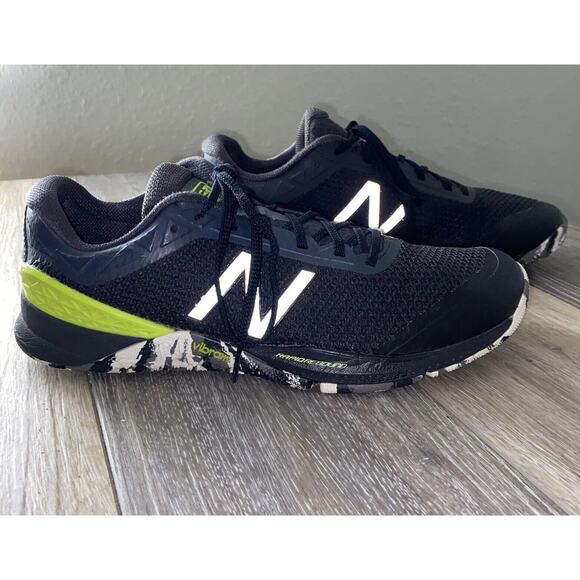 New Balance Minimuus Vibram Rapid Rebound Mens Size 8 MX40OD1 Black Green Shoes - Picture 1 of 11